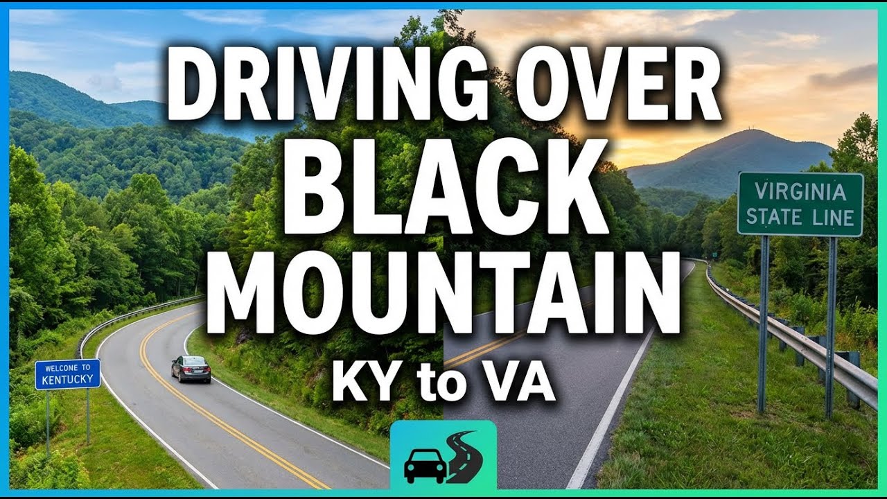 Driving Over the Black Mountain from Kentucky to Virginia