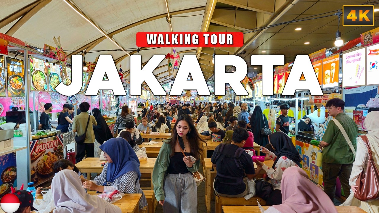 Джакарта, ИНДОНЕЗИЯ &ndash; Блок М, самый популярный торговый район 4K Walking Tour
