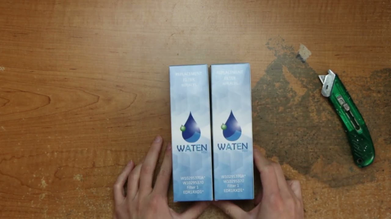 Raw Unboxing W10295370A water caps replacement Compatible with EDR1RXD1,W10295370,P4RFWB,P8RFWB2L,46