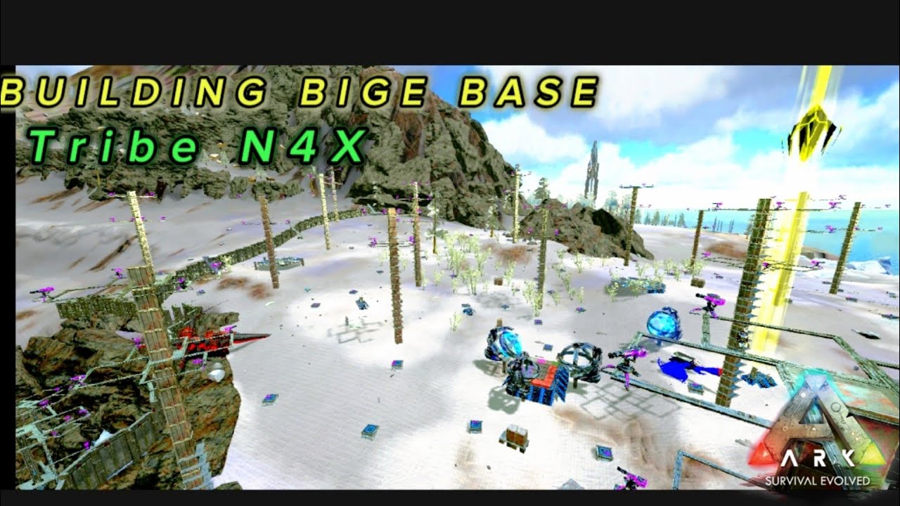 ARK MOBILE : NEW STARTE | BUILDING BIGE BASE IN SERVER PvPE  | S1 EP1 N4X tribe
