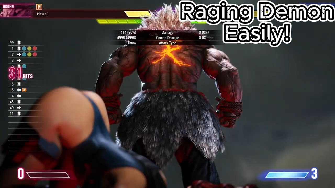 Как играть в Raging Demon на современных системах управления - Street Fighter 6