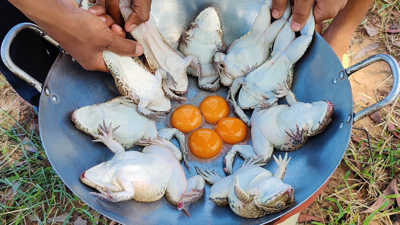 Delicious Crispy Frog Cooking | Fried Crunchy Frog | Field Frog Crispy Recipe