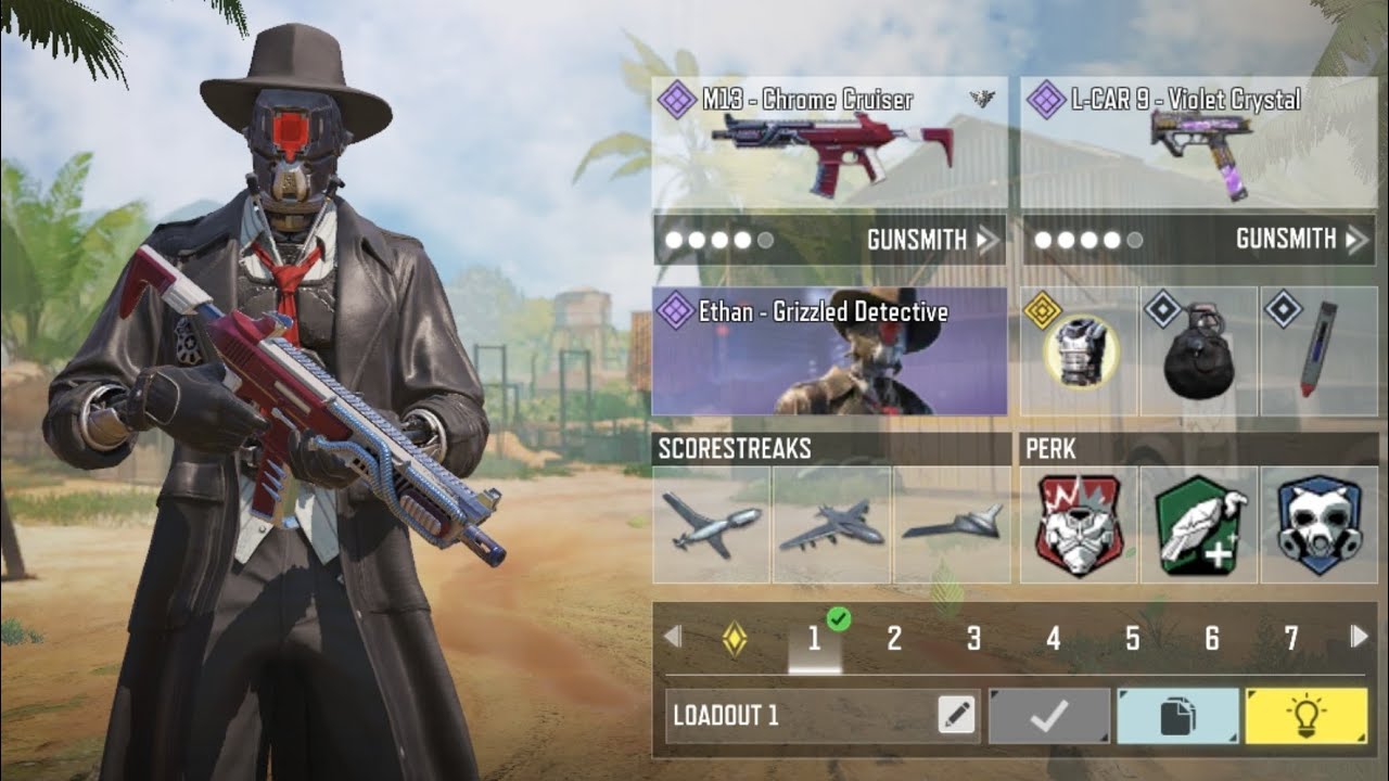 Ethan - Grizzled Detective | M13 - Chrome Cruiser | Call Of Duty Mobile Ranked Gameplay