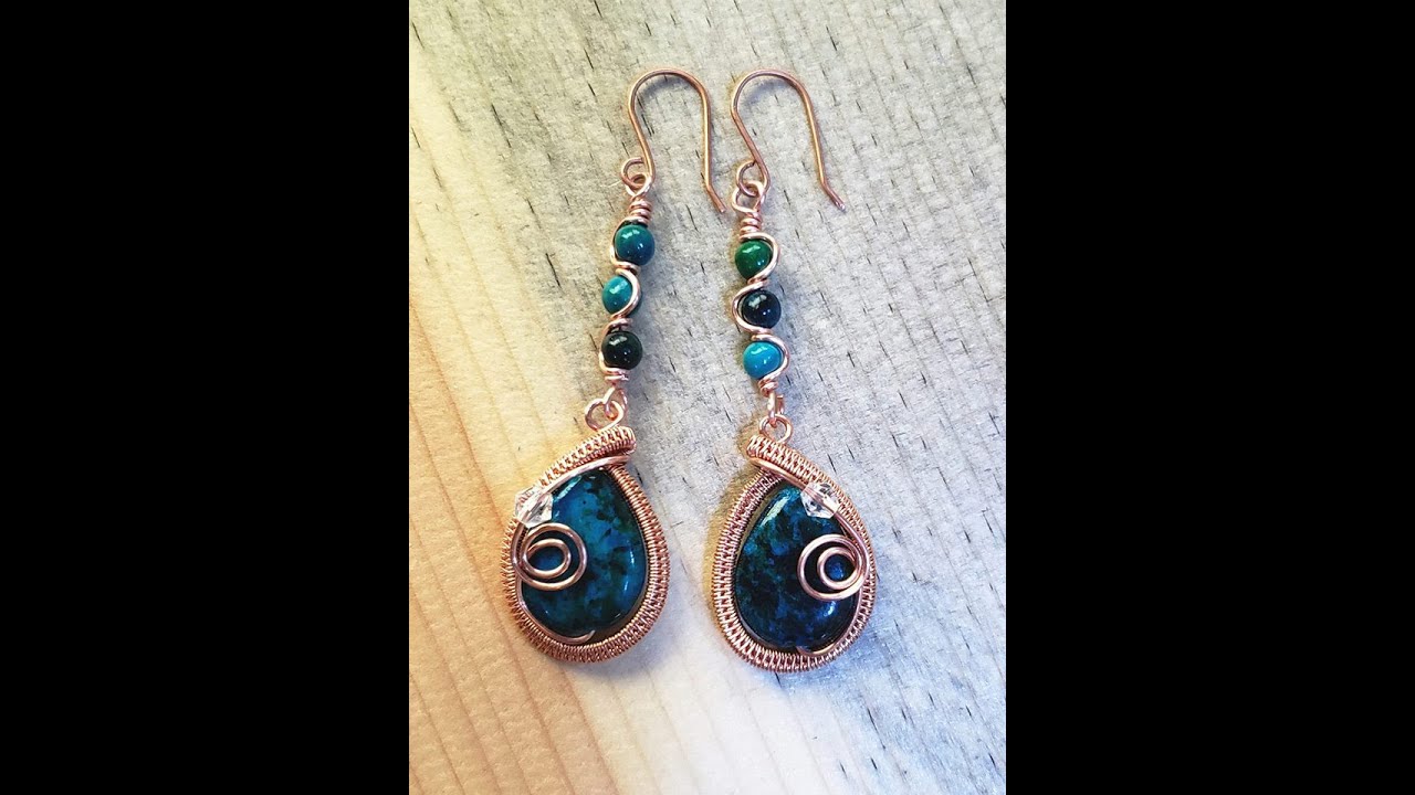 Woven Puff Teardrop Earrings - Cheryl St. Pierre of Majestic Wire Artworks