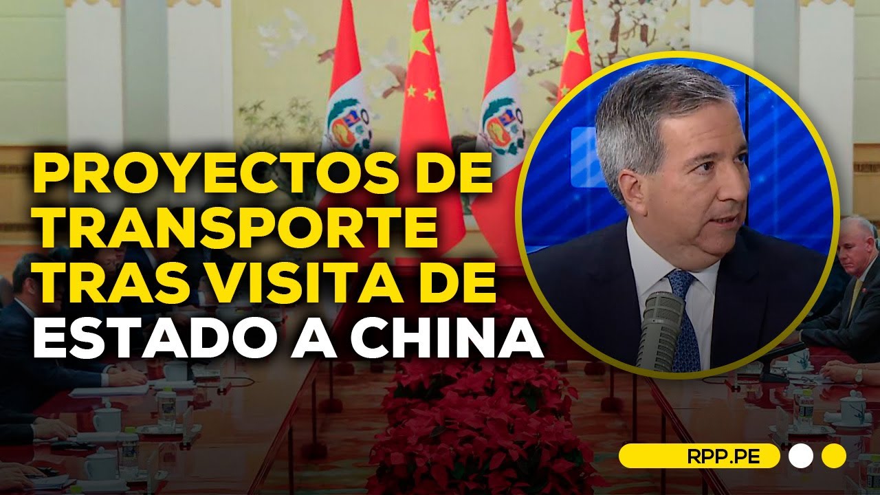 Ministro de Transportes habla de los acuerdos del Ejecutivo tras visita a China #ADNRPP | ENTREVISTA