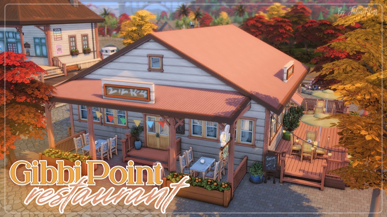 Ресторан в Гибби-Пойнт🦪│Строительство│Gibbi Point Restaurant│SpeedBuild│NO CC [The Sims 4]