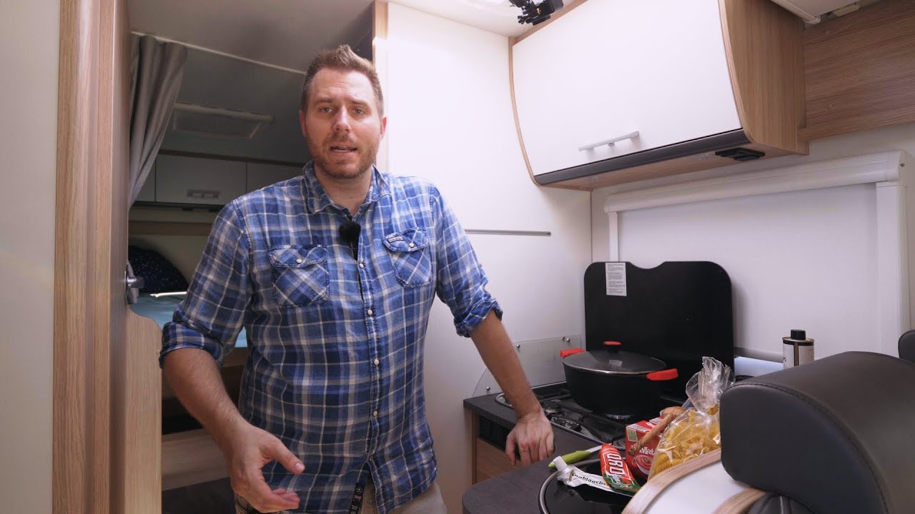Kochen unterwegs im Wohnmobil - Einfache One Pot Pasta mit Meatballs vom Big Green Egg MiniMax