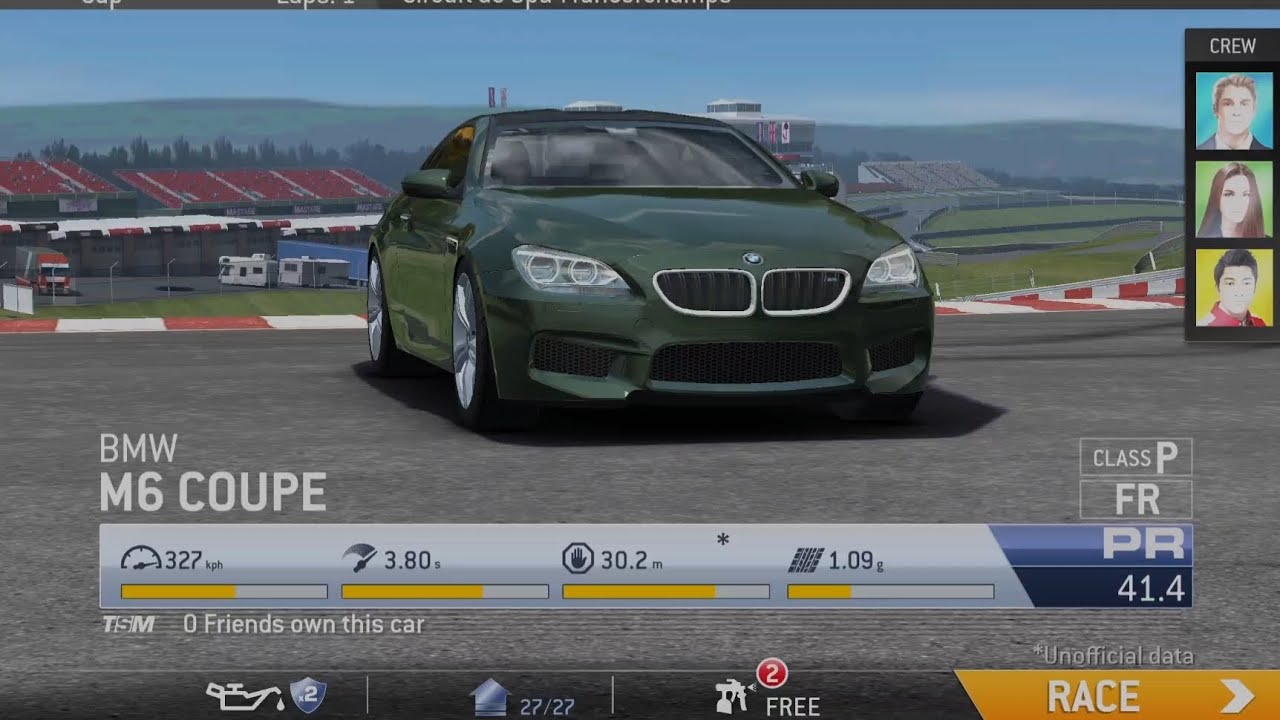 Bmw M6 Circuit of Spa-Francorchamps Failed Track Time
