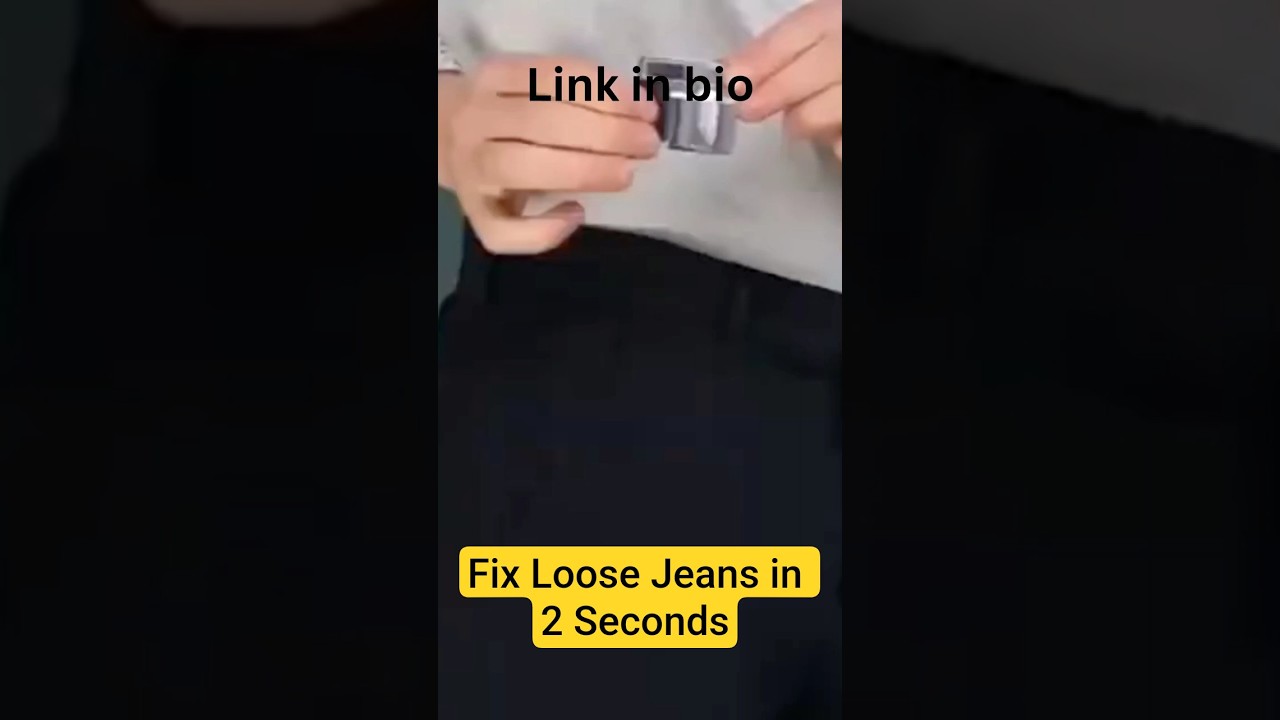 "Fix Your Loose Jeans in Seconds! 👖 No Sewing Required!"
