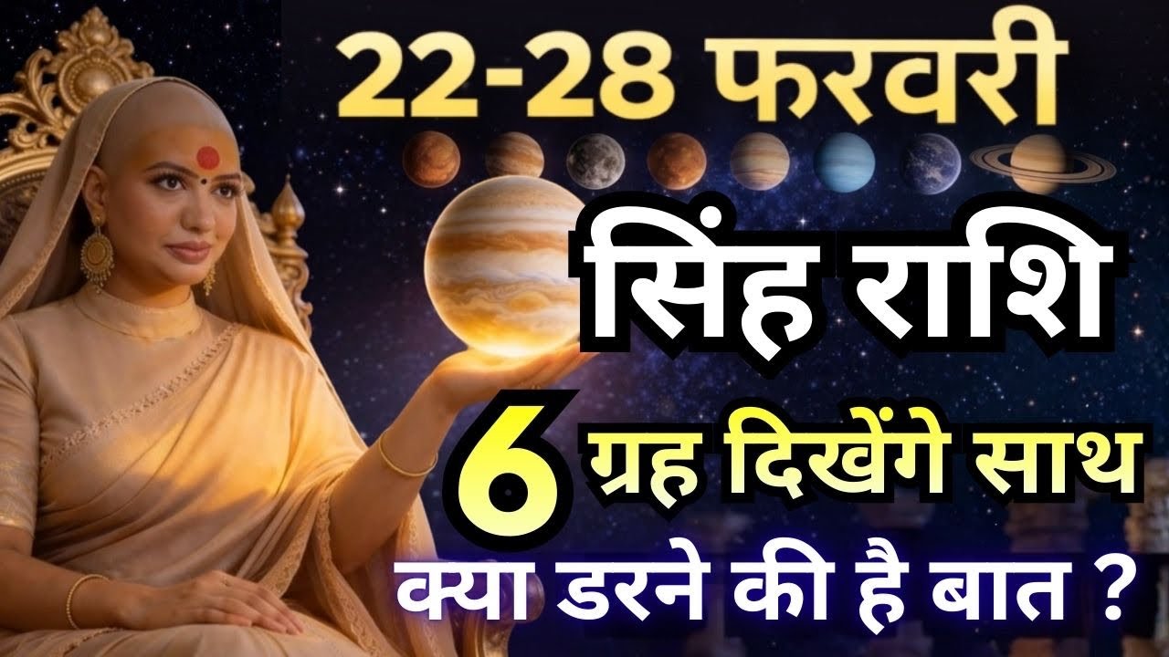 सिंह 22-28 फरवरी राशिफल 2026 | फरवरी राशिफल | सिंह राशिफल | Singh rashifal | February rashifal 