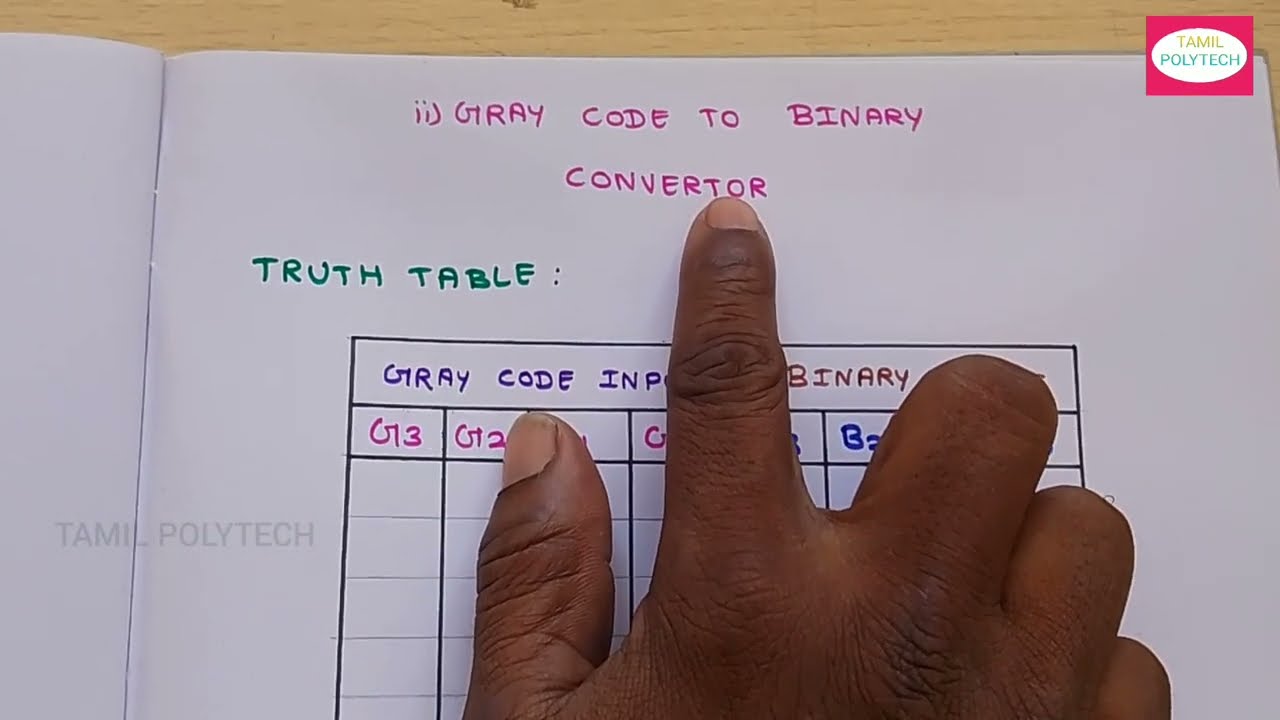 BINARY TO GRAY AND GRAY TO BINARY CODE CONVERTER IN TAMIL