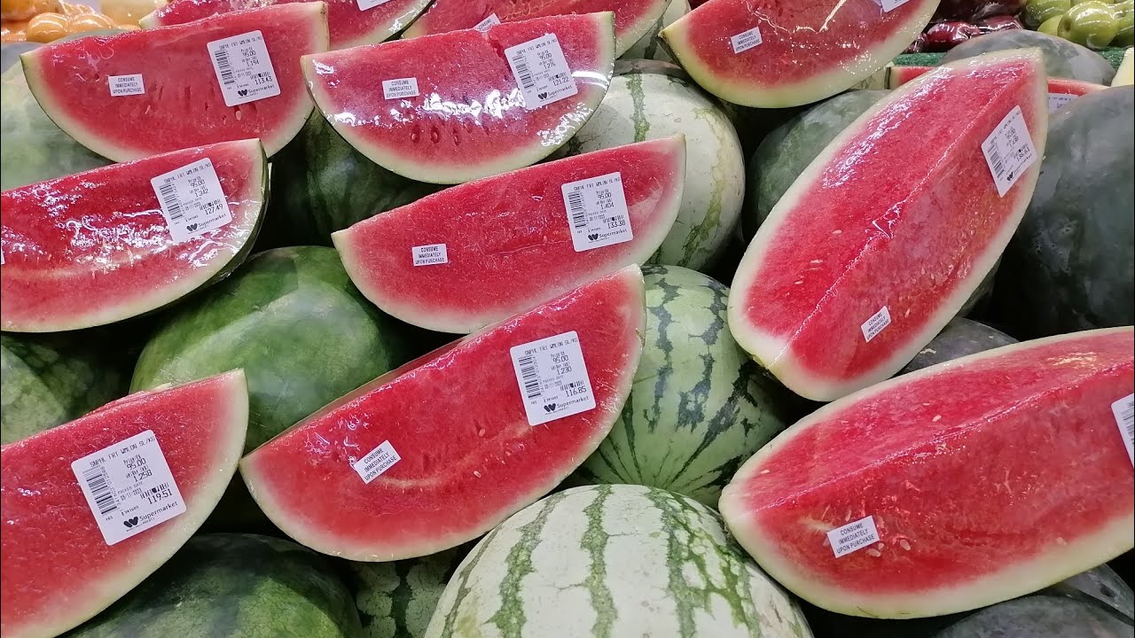 Fresh Fruits and Vegetables in Supermarket /Supermarket Shopping Walter Mart,Makati City