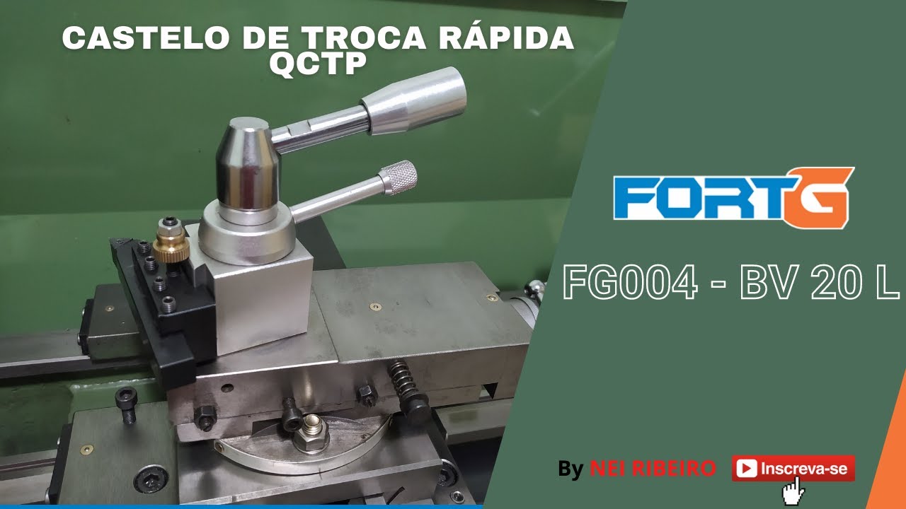 Castelo troca rápida no Torno BV 20L e outras melhorias