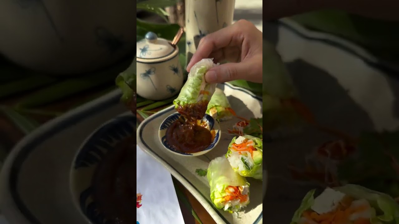 So delicious! Our wonderful Vegan Goi Cuon :D