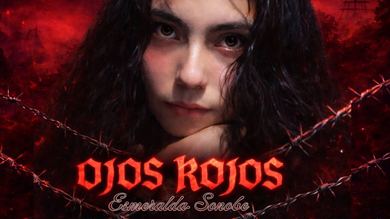 Esmeralda Sonobe - Ojos Rojos (Red eyes) lyrics video #music #latinpop 