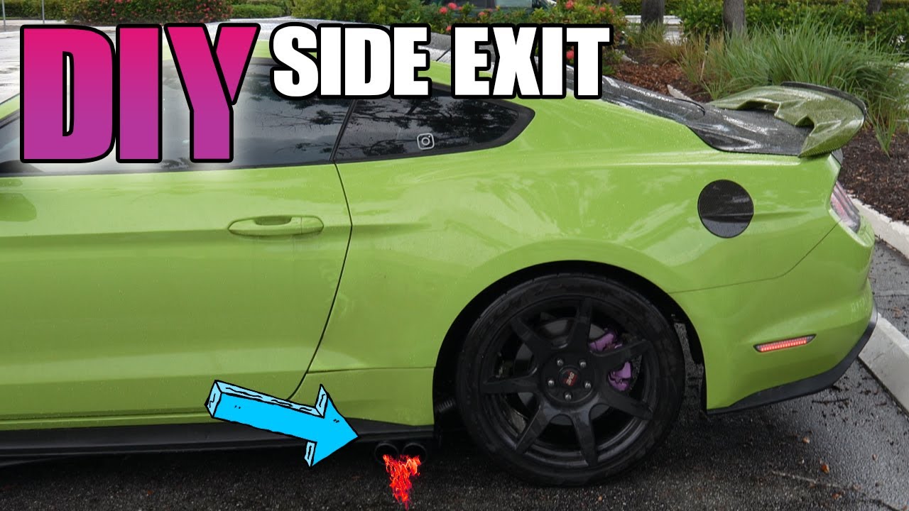 CREATING A MUSTANG GT SIDE EXIT EXHAUST FROM SCRATCH?! (CRAZY DIY ENDED UP SOUNDING INSANE...) #V8