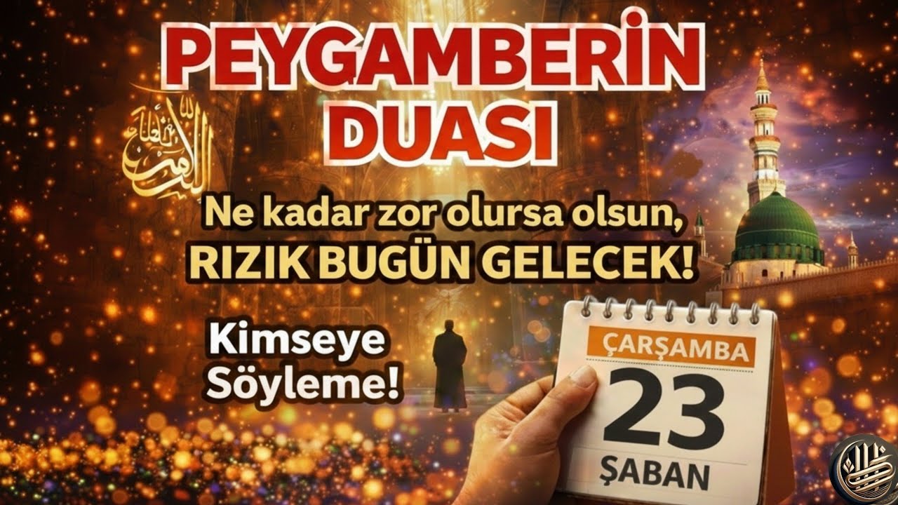 ✨🤲 Peygamberimizin Mübarek Duası 🕌✨Sadece 5 Dakika Dinleyin — Rızkın Kapıları Açılıyor 🌙💫