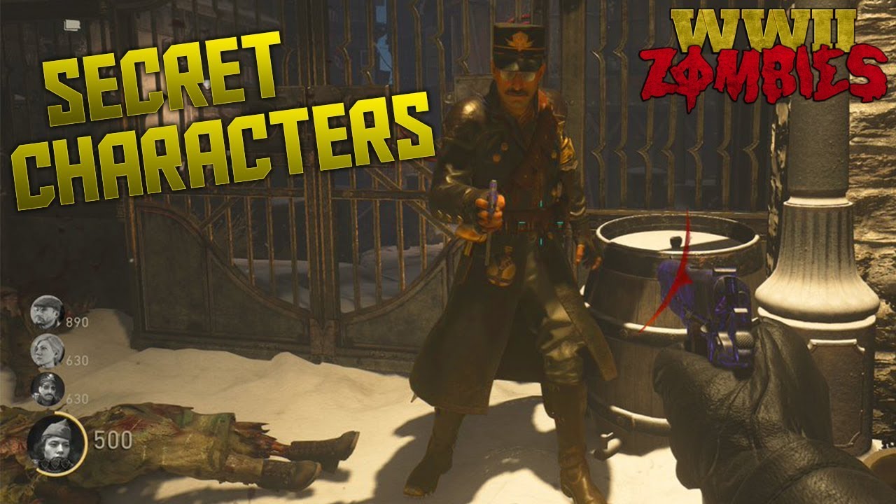 WWII Zombies 'Hardcore' EE & Secret Characters (Call of Duty WWII Zombies)