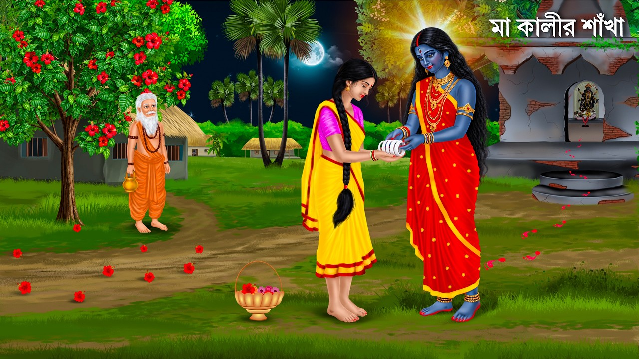 কালী মায়ের দেওয়া শাঁখা | Notun Bangla Golpo | MAA KALIR SAKHA | Moral Stories | Bhuter Cartoon