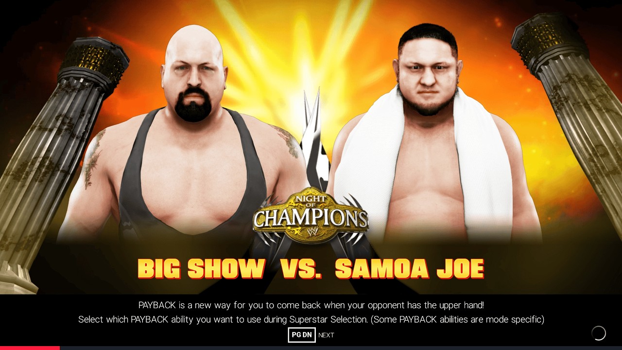 WWE 2K19 BIG SHOW VS. SAMOA JOE  Epic Match CPU VS CPU  Lets See Who Will Be Victorious Today