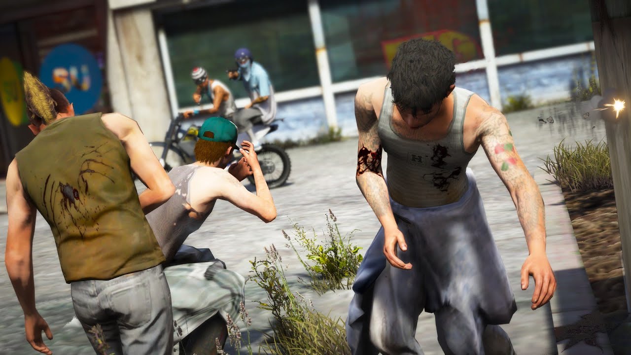GTA 5 PC : DRIVE BY SHOOTOUTS 5 [Realistic Ragdoll Deaths]