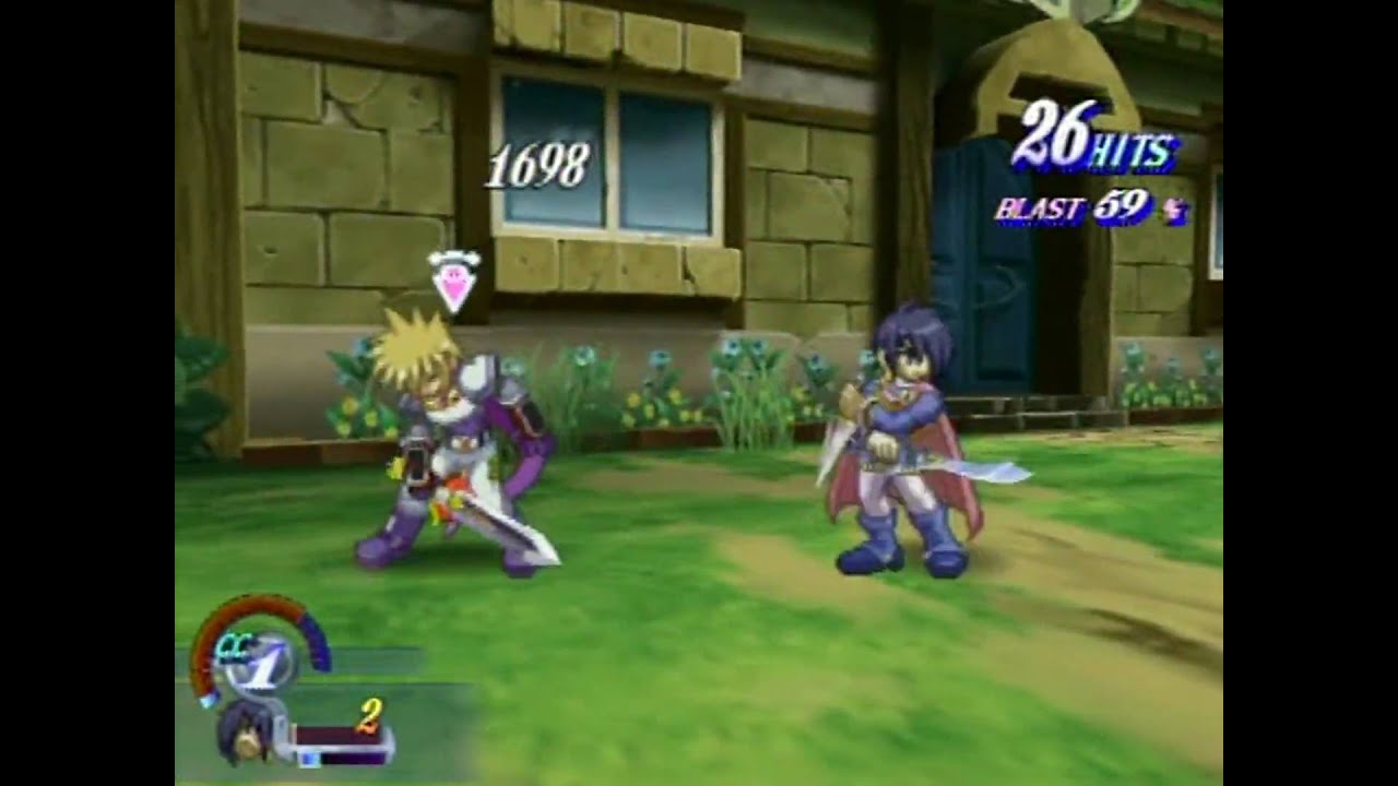 Tales of Destiny DC: Boss 1: Stahn, Rutee and Mary (Leon Side- Leon Solo Mode - Chaos - No Items)