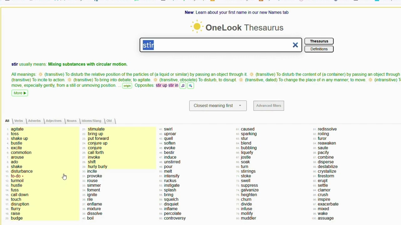 Best online thesaurus tool for writers