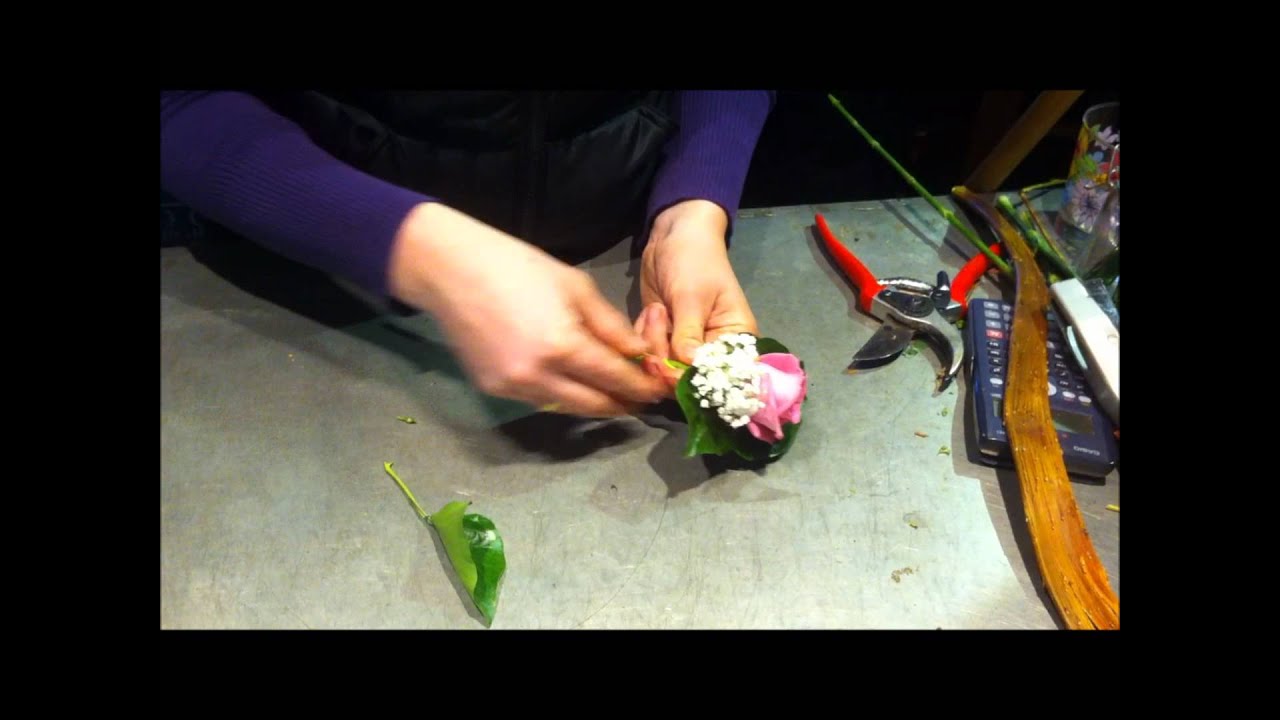 Een corsage maken