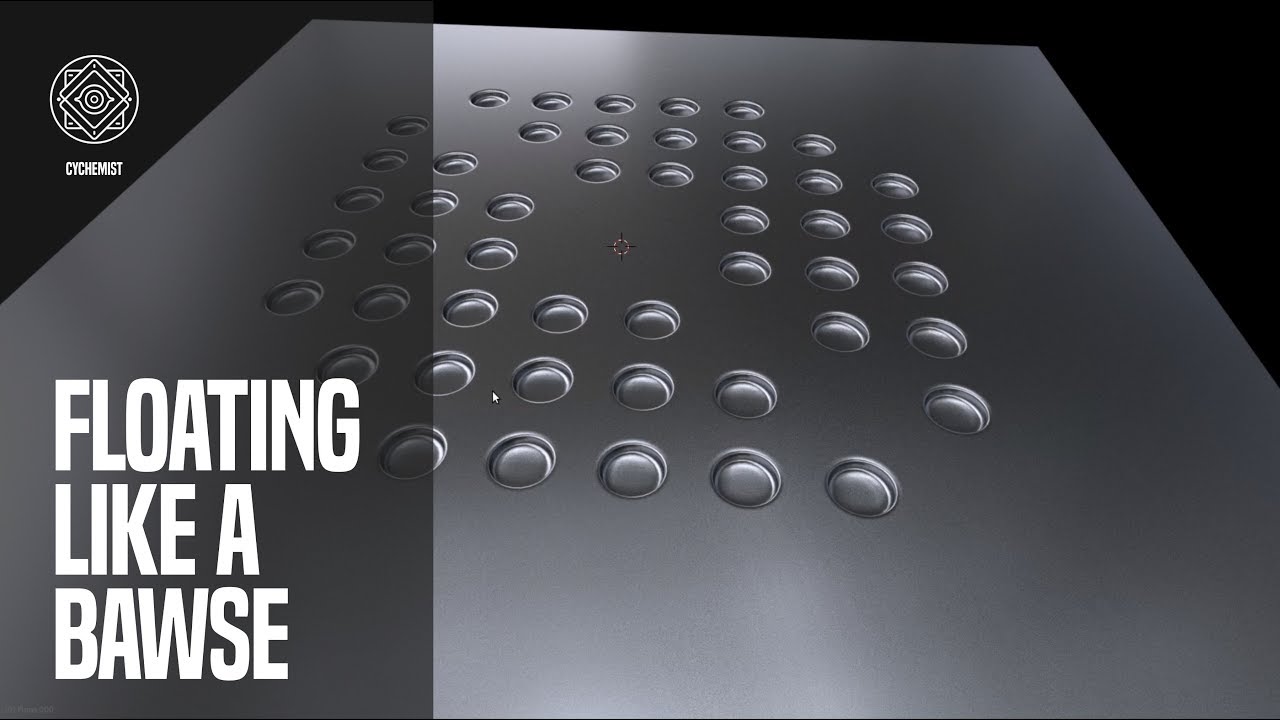 Floating geometry in Blender 3D