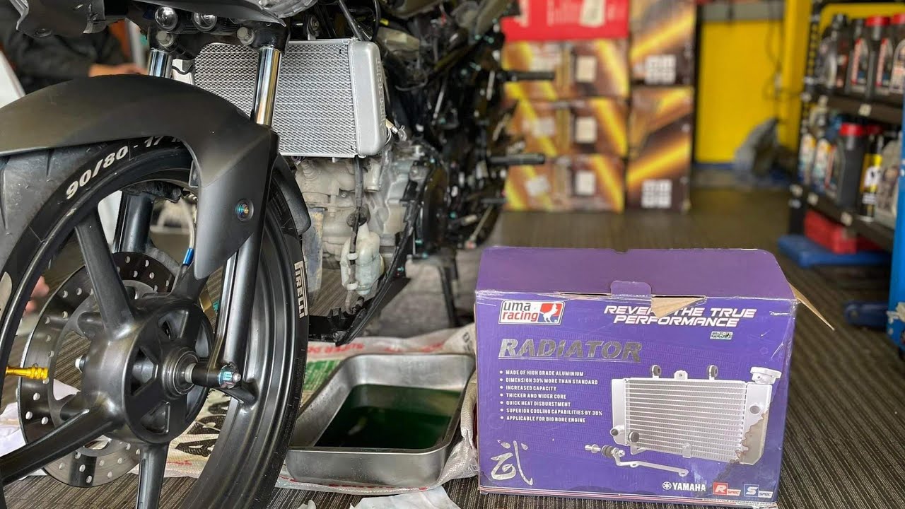 YAMAHA SNIPER 155 UMA RACING RADIATOR INSTALLATION PART 2 with conversion.