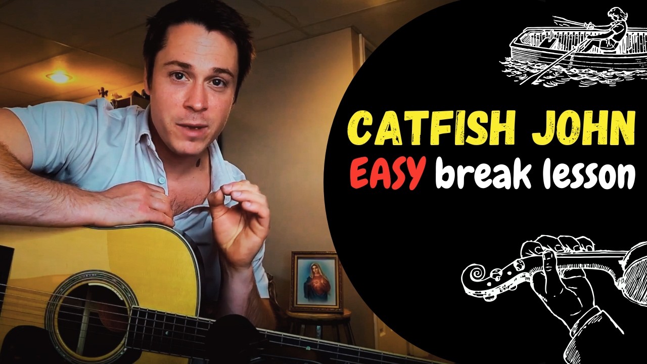 “Catfish John” Flatpicking Lesson – Randy Scruggs Break + Melody