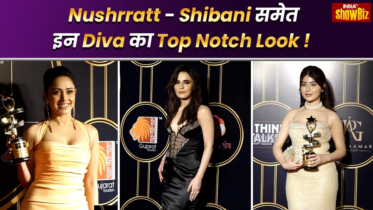 Gold Awards 2026: Nushrratt Bharuccha ने जीता अवॉर्ड | Avneet Kaur, Radhika Madan Hot Looks