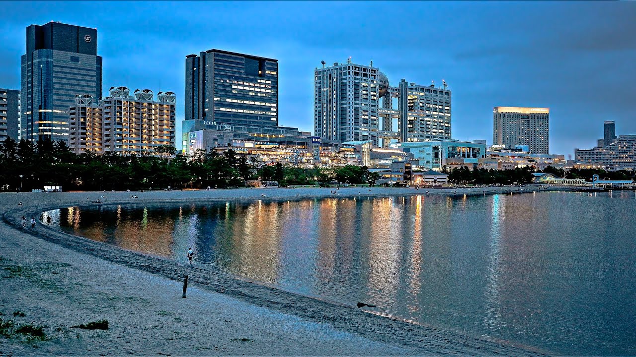 Evening Walk in Tokyo Odaiba, Japan • 4K HDR