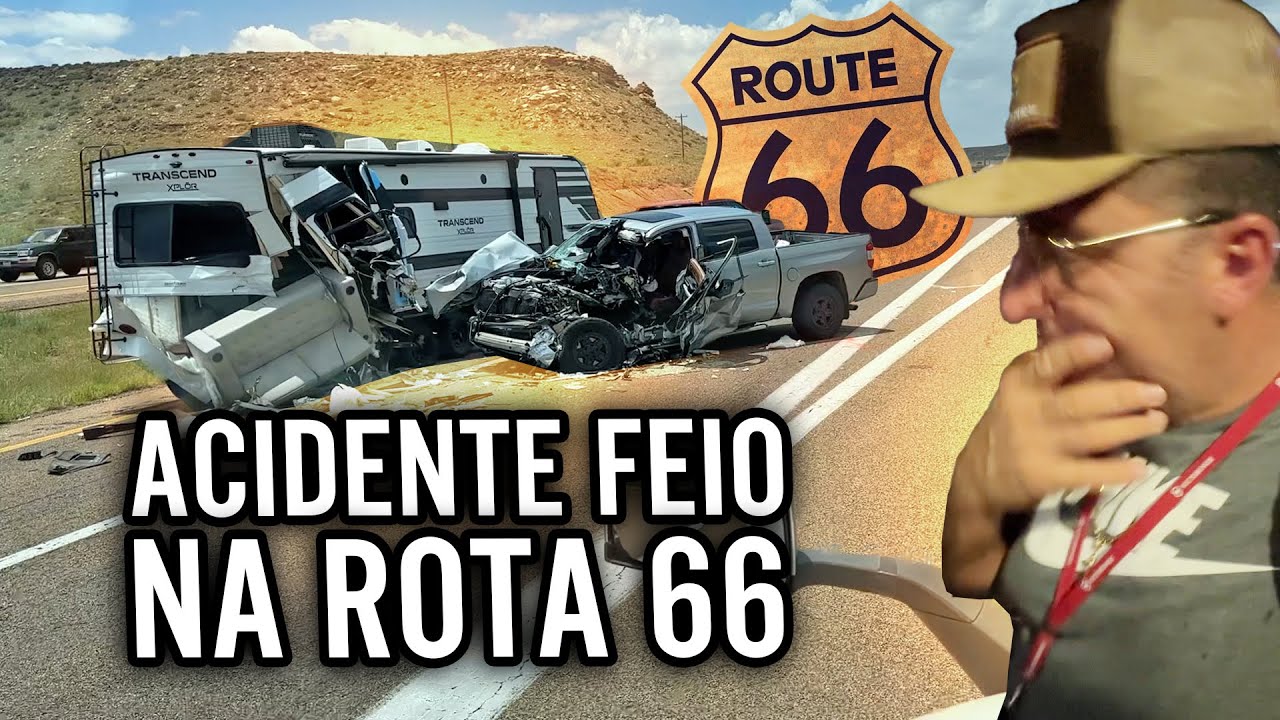 ACIDENTE FEIO NA ROTA 66 😨🥲🥹