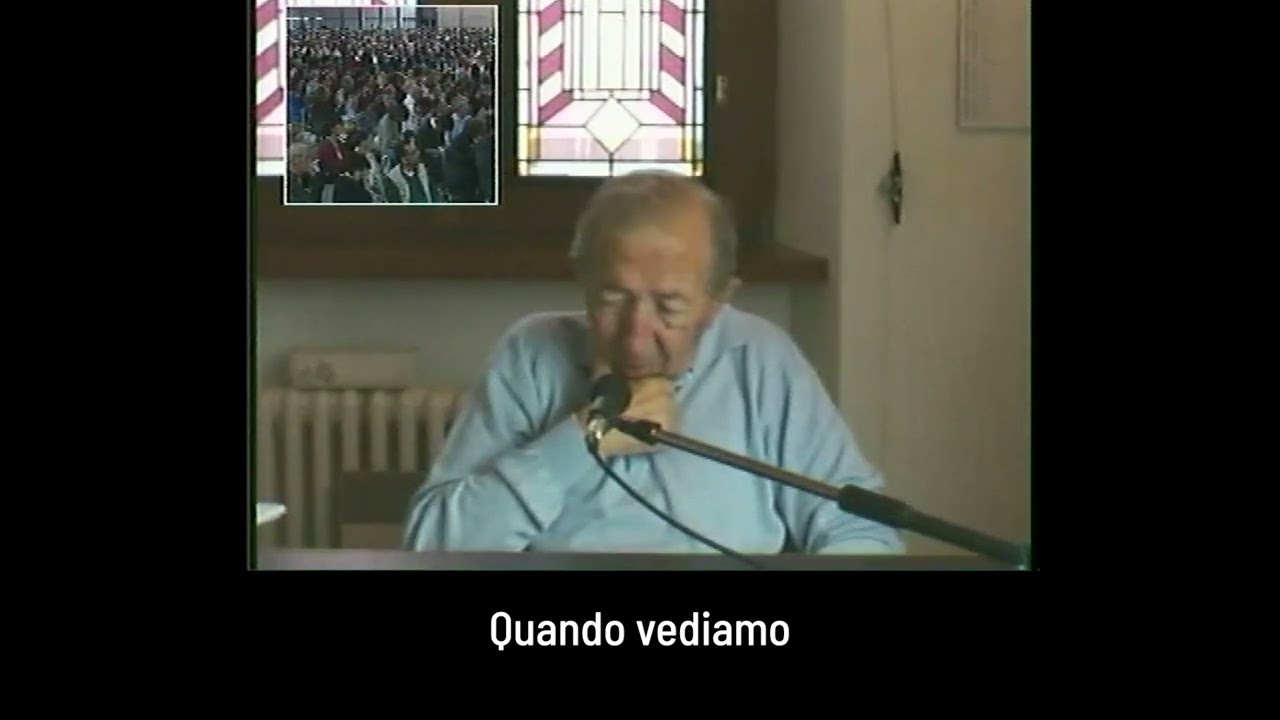 «Donna, non piangere!» - Don Giussani, intervento agli Esercizi della Fraternità di CL (05.05.2002)