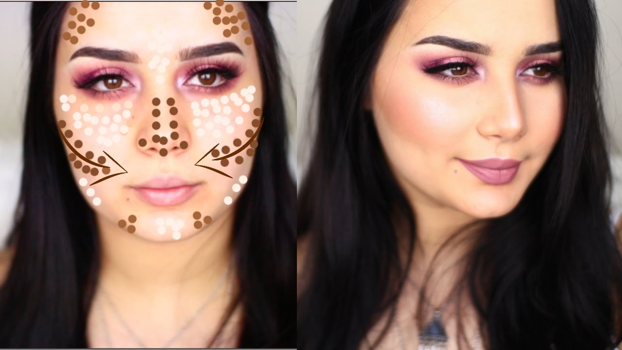 اسهل طريقة كنتور للوجه للمبتدئين  | Contouring For Begginers