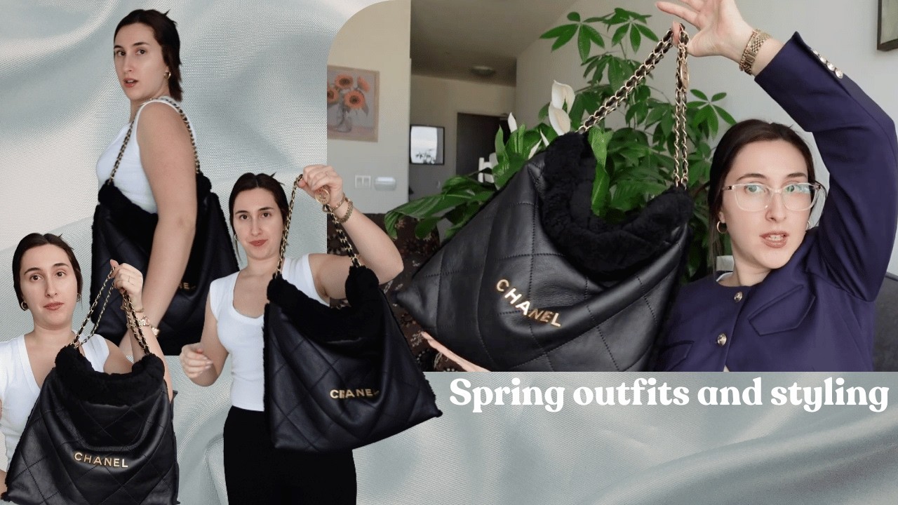 How I’m styling my medium 22 shoulder Babalabag for spring | what fits inside