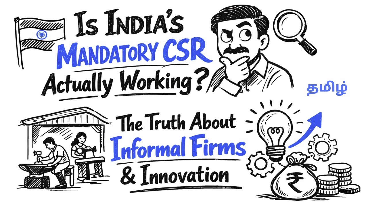 Is India's Mandatory CSR Actually Working? 🧐 | The Truth About Informal Firms & Innovation in Tamil