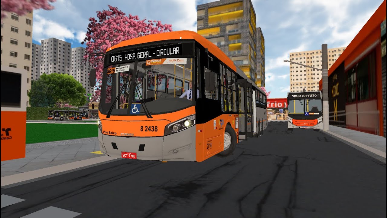 Proton bus Caio Millennium BRT Scania 🔥 Mapa Área 7 Fictício V2 🔥