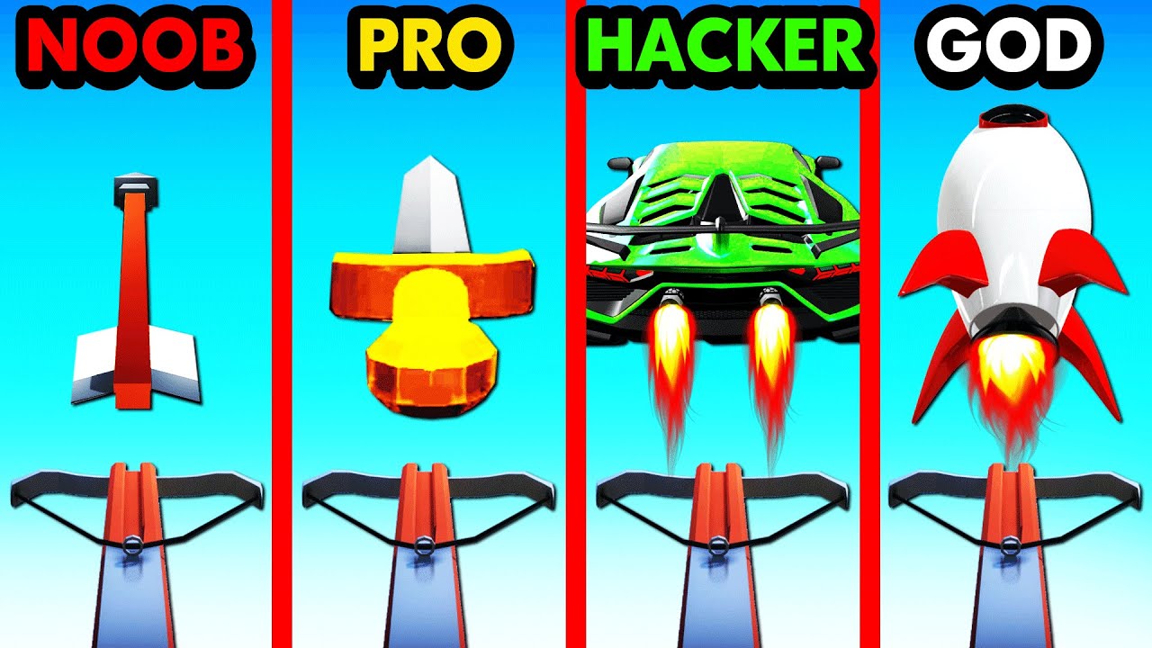 NOOB vs PRO vs HACKER FLYING ARROW