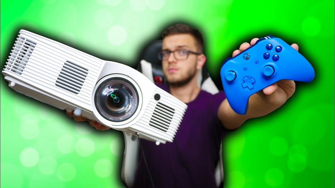 Czy można grać na projektorze? 100 cali z 1 metra? TEST Optoma GT1080