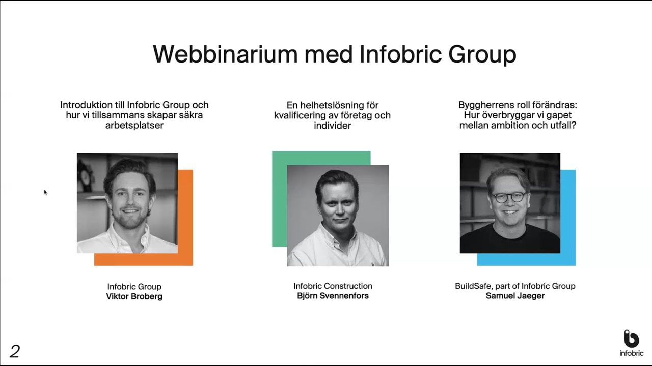 Webbinarium med Infobric Group, inspelning från 30 mars 2021