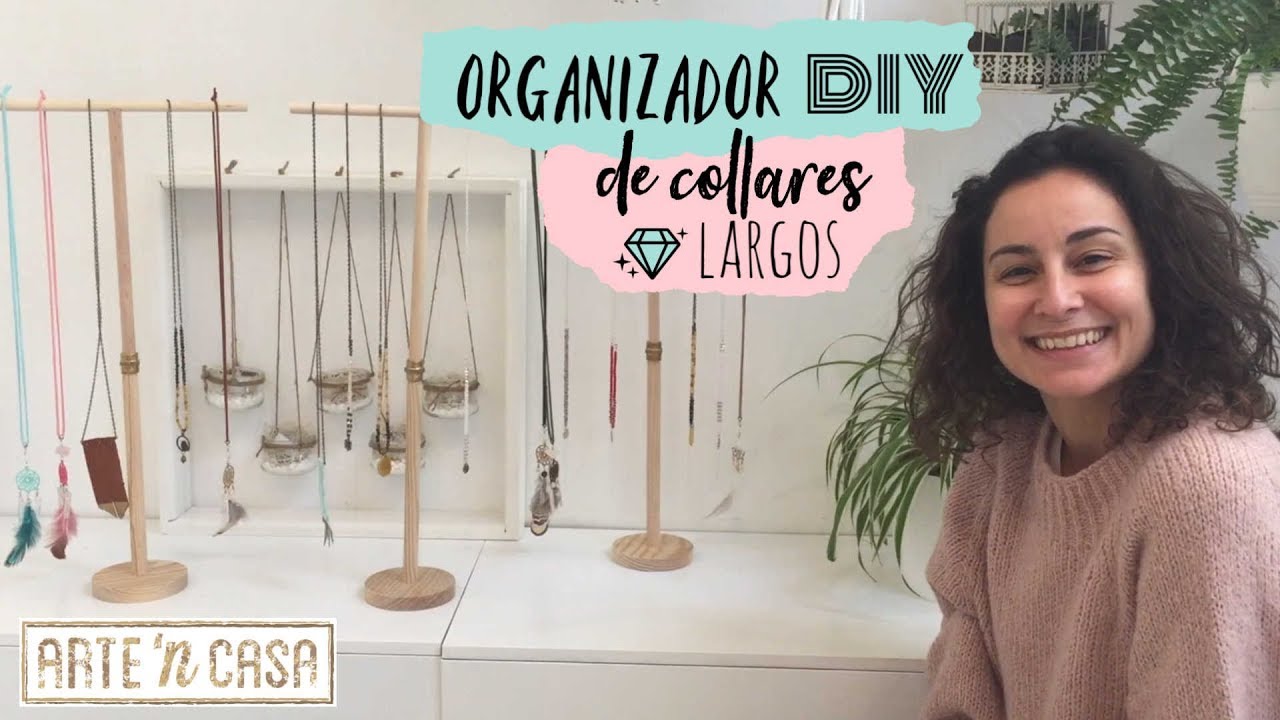 Cómo organizar collares largos - Organizador DIY fácil