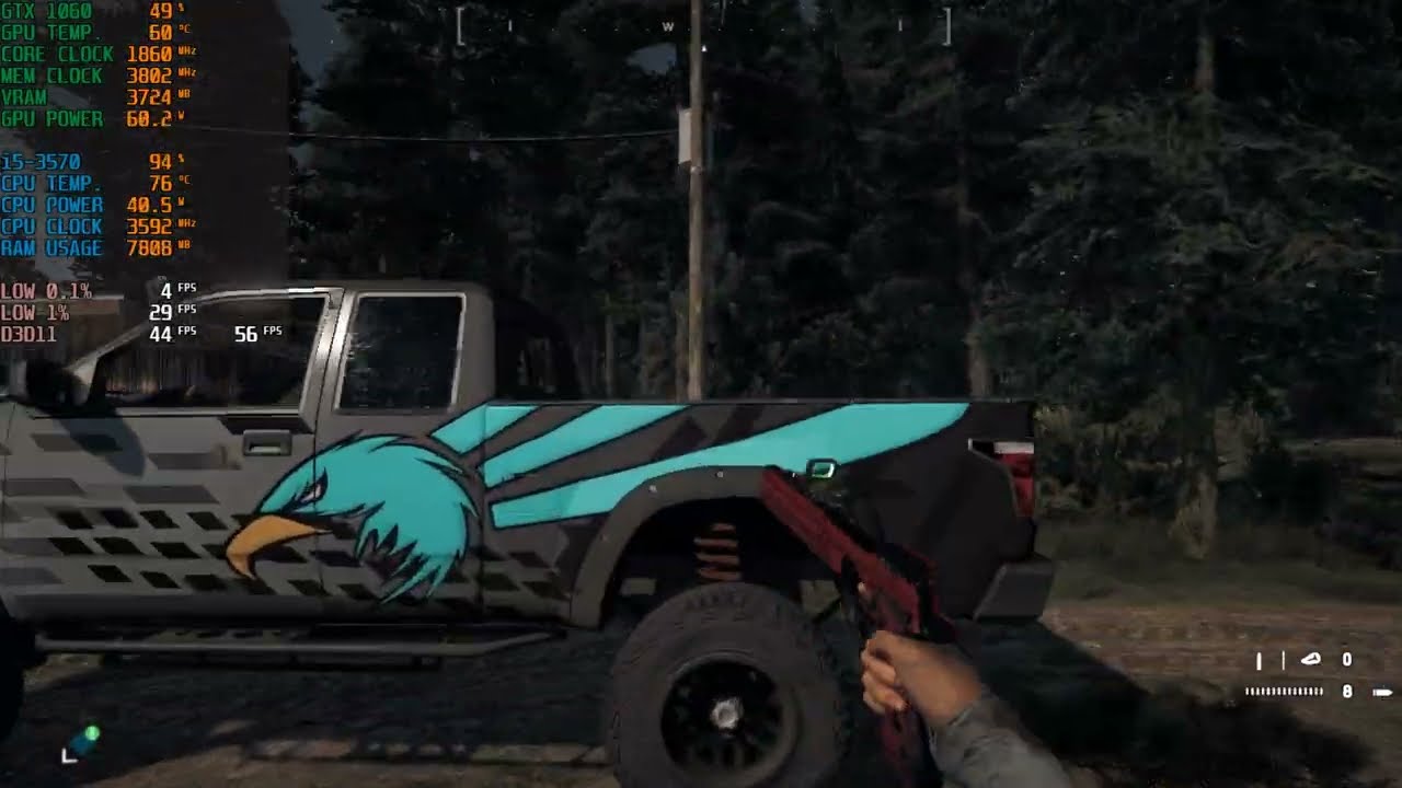 FAR CRY 5 MODED GAMEPLAY GTX 1060 +  CORE i5-3570
