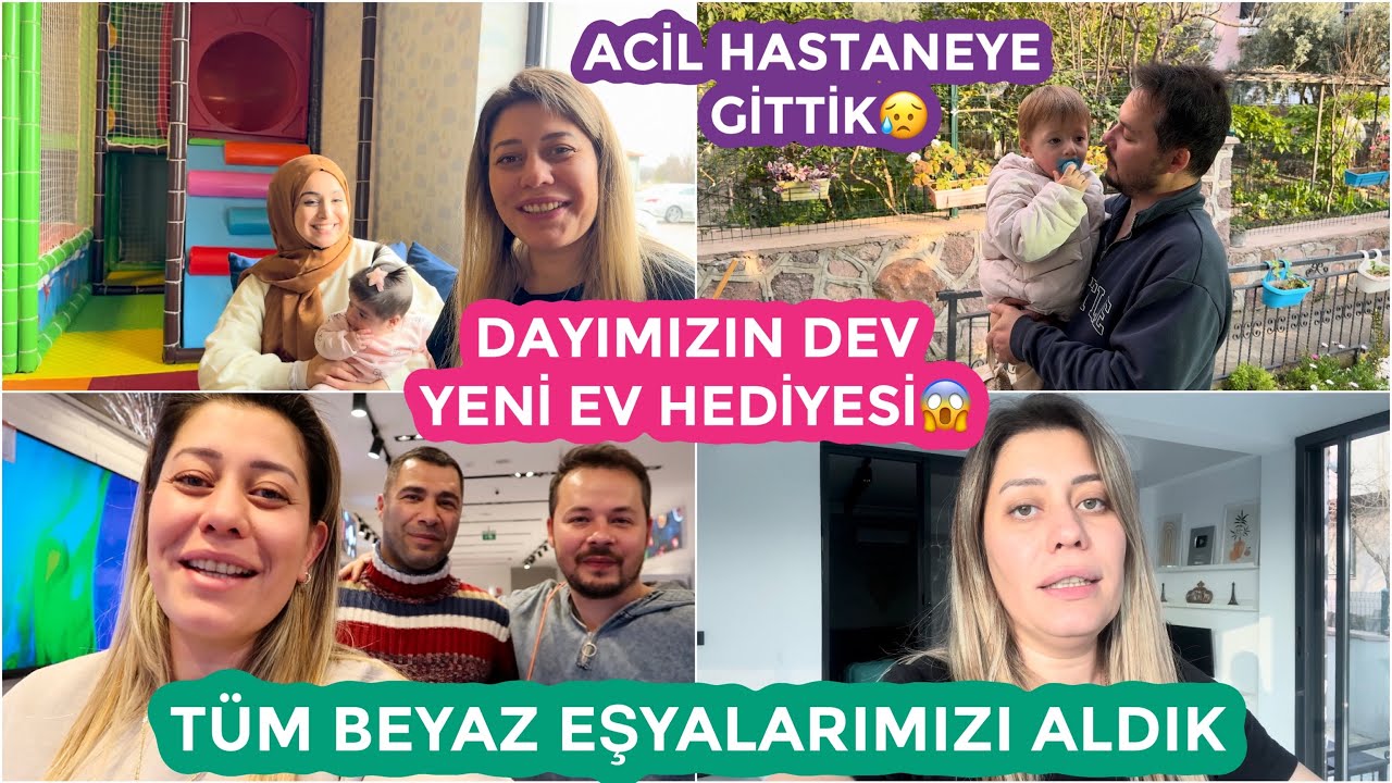 YENİ EVİMİZE DEV HEDİYE😱ŞOK OLDUK🙈TÜM BEYAZ EŞYALARIMIZI ALDIK❗️ACİL HASTANEYE GİTTİK😢