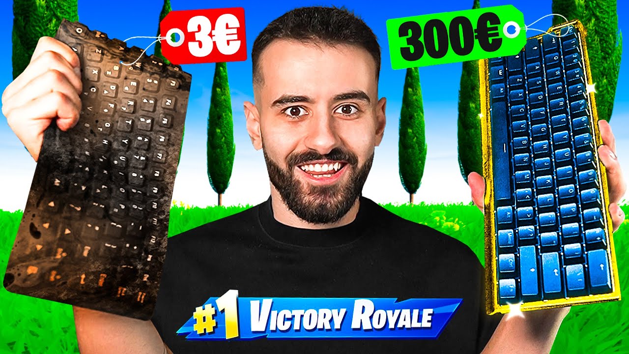 3€ vs 300€ Keyboard Challenge Στο Fortnite!