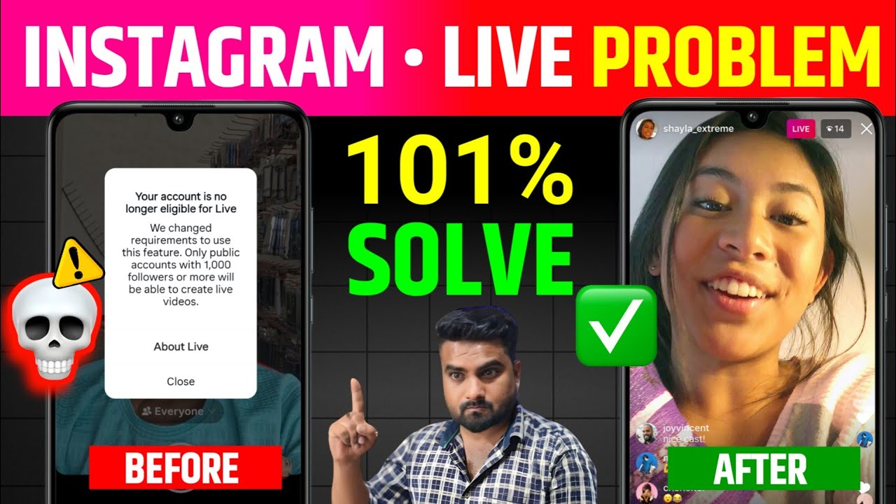 Instagram Live Problem Solve 1001% | Instagram live nahi chal raha hai | instagram live kaise kare