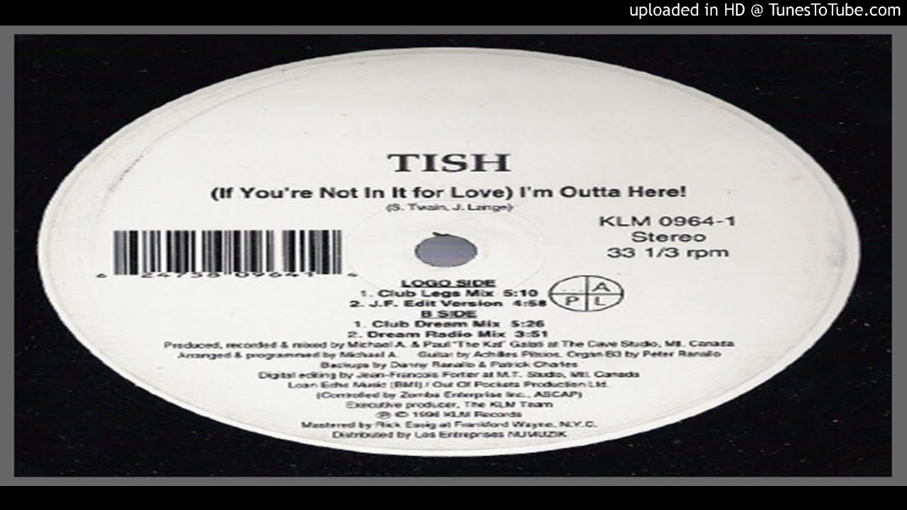 Tish – (If You're Not In It For Love) I'm Outta Here (Club Legs Mix – 1996)