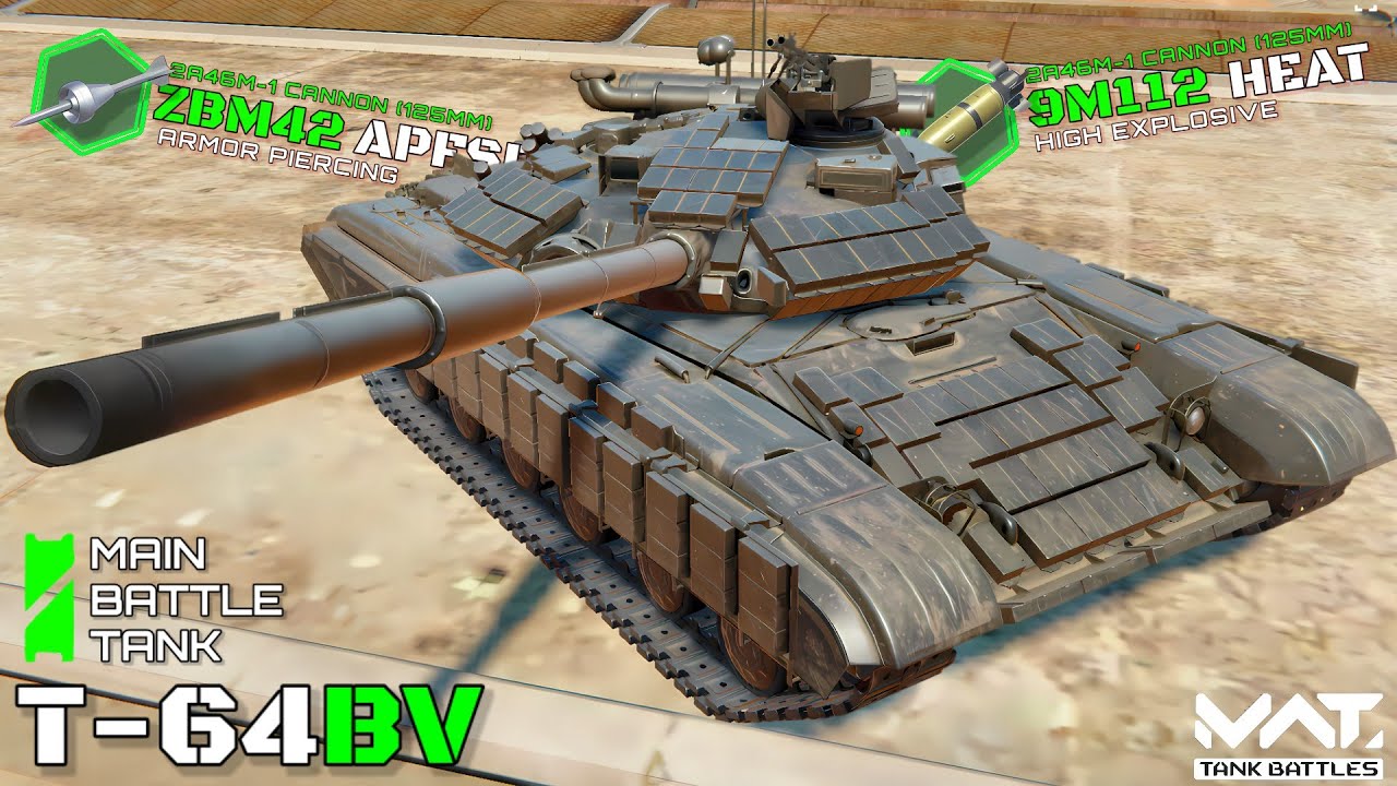 New Vehicle! T-64BV Main Battle Tank Gameplay! | MWT Tank Battles