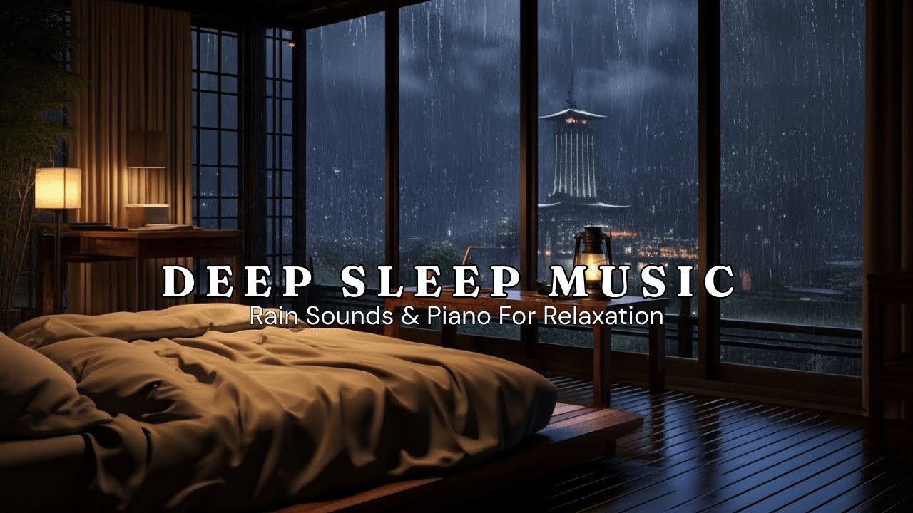 Relaxing Piano & Soft Rain - Peaceful Sleep Music for Restful and Calm Mind, Stress Relief, Insomnia